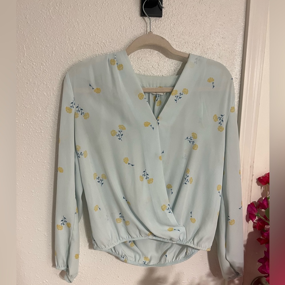Eloide - light blue blouse